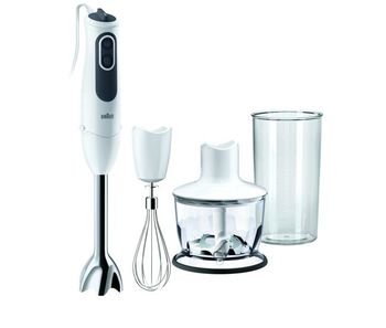 Braun batidora de brazo minipimer mq3135wh sauce color blanco/carbón gris