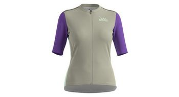 Odlo essential heritage maillot de manga corta para mujer gris morado