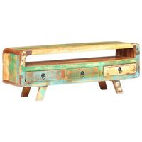 mueble para tv de madera maciza reciclada 117x30x41 cm vidaxl
