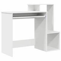 escritorio - mesa de ordenador blanco 106 x 40 x 885 cm madera contrachapada