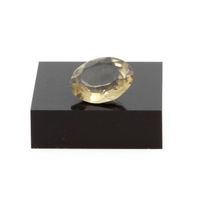cuarzo ahumado - piedra natural del macio de mont -blanc francia - collection ultra rare pierre brown vvs  64 cts - certificado de autenticidad