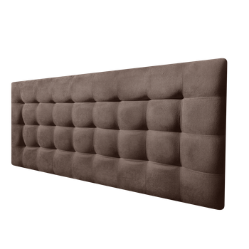 Cabecero Cama Canadá Deluxe Largo Tapizado Tejido Antimanchas Marrón 180x125cm