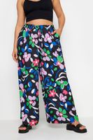 limited collection pantalon negro de flores mujer curvy y tallas grandes yours