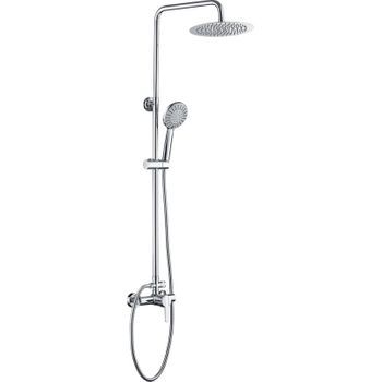 Columna De Ducha Monomando Gino Ø 30cm Cromado