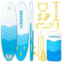 tabla paddle surf hinchable con accesorios huiike  sup con remo quillas inflador azul 10