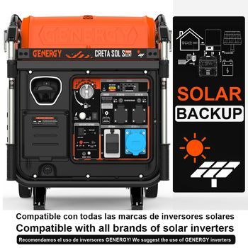 Generador Inverter Genergy Creta Silent Sol 7,5kw - 230v  (apoyo Fotovoltaica , Valido 100% Inversores)