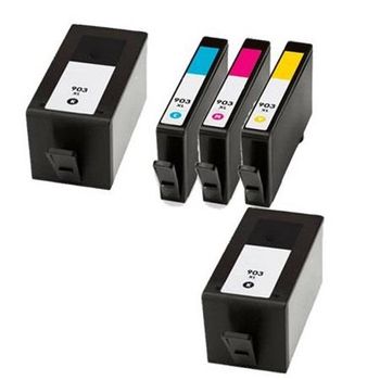 Compatible Multipack HP 903XL Full Set + 1 EXTRA Black Ink Cartridges (5 Pack)