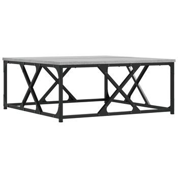 Mesa De Café - Mesa De Centro Madera Contrachapada Gris Sonoma 70x70x30 Cm