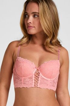 Hunkemöller Padded Underwired Longline Bra Aveline Rosa