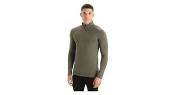Camiseta interior icebreaker merino 200 oasis green 1 2 cremallera  hombre