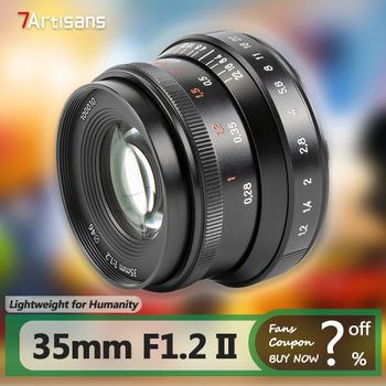 Lente de Cámara 7artisans APS-C 35mm F1.2 II de Gran Apertura para Fotografía Humanista con Montura Sony E, Fuji X, Nikon Z, RF, Canon M43
