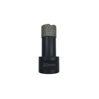 juego de 4 brocas huecas diamantadas para perforacion en seco con rosca m14 o 14-20-25-32 mm leja tools 830m14-14-32