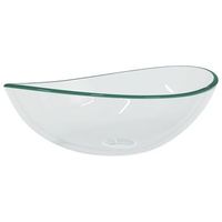 lavabo de vidrio templado transparente 545x35x155 cm vidaxl
