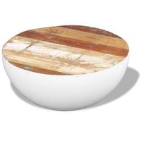 mesa de centro  60 x 30 cm  madera - blanco