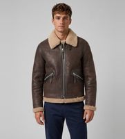 belstaff para hombre 106550 chaqueta de piel winterbrook marron l casual