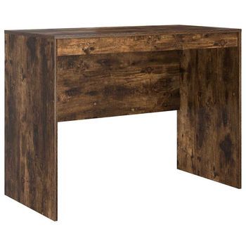 Escritorio | Mesa De Trabajo Roble Ahumado 100 X 50 X 76 Cm