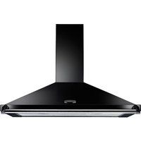 rangemaster classic clahdc90bc chimney cooker hood - black  chrome black