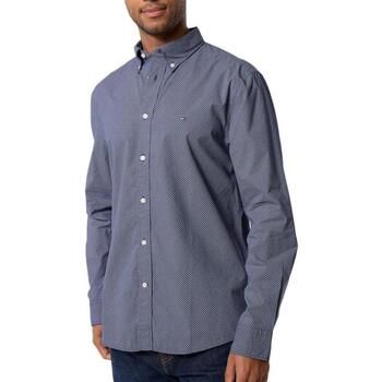Tommy Hilfiger Camisa manga larga Flex Popline para hombre