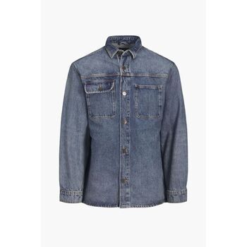 Jack & Jones Camisa manga larga 12252698 SCOTT OVERSHIRT-BLUE DENIM para hombre
