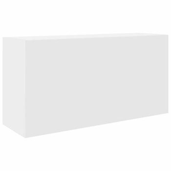 Mueble De Pared De Baño | Armario De Baño Madera Ingeniería Blanco 80x25x40 Cm
