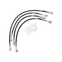 kit latiguillos de freno metalicos moto guzzi 1000 s completo negro