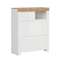 mueble para zapatos alto tableros de aglomerado laminados blanco