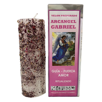 velon ritualizado de san gabriel arcangel con aceite liturgico guia fuerza y amor