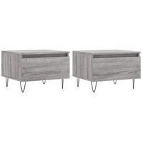 mesas de centro 2 uds madera ingenieria gris sonoma 50x46x35 cm vidaxl
