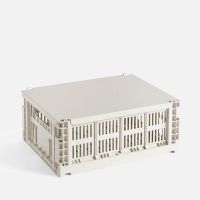 hay colour crate lid - medium - off white