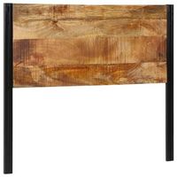 cabecero 120 cm madera maciza mango y hierro vidaxl