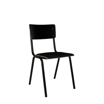 Silla de madera negra