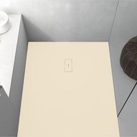 plato de ducha resina fusion crema  80x160cm