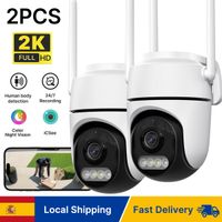 wonsdar - 2 camaras wifi full hd camara de vigilancia para mascotas audio bidireccional monitor de seguridad para bebes aplicacion icsee