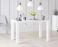 atlanta 120cm white high gloss dining table