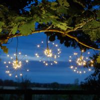 solar triple starburst string light