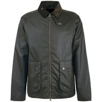 barbour abrigo bedale short wax jacket - olive para hombre