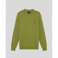 lyle  scott jersey kn2136v cotton crew-y123 shrub green para hombre