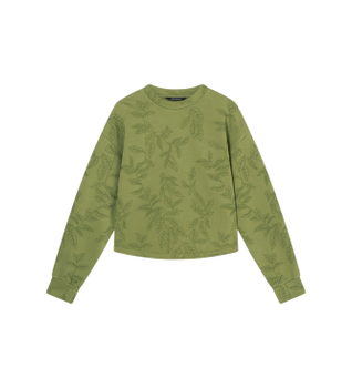 A|X Armani Exchange para mujer. XW001730AF18990F7136 Sudadera Holgada verde (XL), Casual, Algodón
