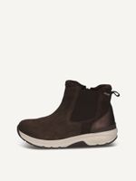 caprice chelsea boot brown made of leather and synthetic without heel size 37