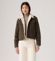 levis para mujer 36136-0148 chaqueta original sherpa trucker marron s casual algodon