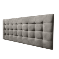 cabecero cama canada deluxe largo tapizado tejido antimanchas gris 165x125cm