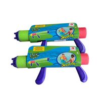 sanco store- paquete de 2 pistolas de agua recubiertas de foam de 42 cm cerrada colores surtidos