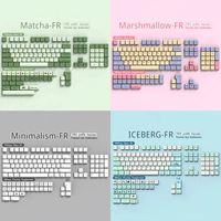 teclas fr pbt xda para teclado mecanico cherry mx switch gaming gmk67 dye sub teclas francesas diseno iso azerty