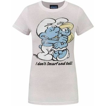 Junk Food Camiseta Smurf And Tell para mujer