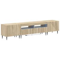 conjunto de 3 muebles para tv con led roble sonoma vidaxl