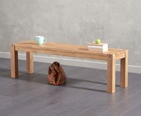 large oxford solid oak bench