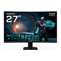 monitor gigabyte gs27qca 27 monitor curvo para gaming qhd - 2560 x 1440 180hz 1ms 250 cdm freesync hdr ready hdmi 20 displayport 14 27