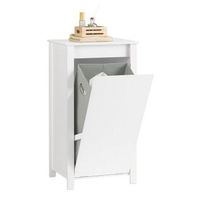 cesto para ropa sucia armario multifuncional de bano con 1 cesto blanco 45 x 35 x 855 cm bzr100-w sobuy es