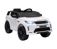 aiyaplay coche electrico para ninos de 3 anos con licencia land rover discovery sport carro electrico infantil con bateria 12v mando a distancia arranque lento faros bocina y musica blanco