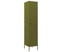 vidaxl armario taquilla de acero verde oliva 35x46x180 cm